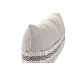 DKD Home Decor Cojín Urban Beige 30 x 50 cm Poliéster con Cremallera - Set de 2 Unidades para Decoración del Hogar