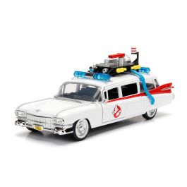 Jada Toys Réplica Coche Ecto Cazafantasmas 1:24 Metálico con Detalles Realistas Puertas y Capó Funcionales +8 Años