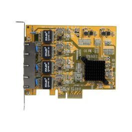 StarTech Tarjeta Adaptador de Red PCI Express 4 Puertos RJ45 Gigabit Ethernet 1000Base-T para Servidores y Estaciones de Trabajo Precio: 173.5900001. SKU: B17JA75WYR
