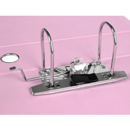 Liderpapel Archivador A4 Color System Rosa Lomo 80mm Mecanismo Palanca 75mm Compresor Metalico