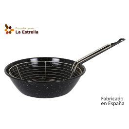 La Estrella Sarten honda con cesto, 28 cm, antiadherente jaspeado, incluye tapa y cestillo, medidas 52.4 x 29.4 x 8 cm (6 Unidades) Precio: 73.78999991. SKU: B14SHE5BQZ