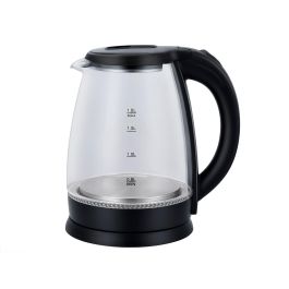 Argon Hervidor Negro Led Borosilicato 1.8 L - 22x23.5x16 cm (Set de 6)