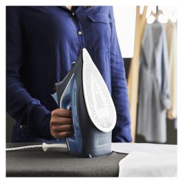 Rowenta DW4320 Plancha Vapor, Suela Microsteam 300 Láser, 2500W, Vapor 160g/min, Azul