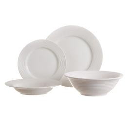 Plato Llano Blanco Porcelana Cocina 26 X 26 cm
