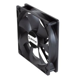 Unykach Ventilador Caja PC 120mm Negro Doble Bola con Control PWM, 900-1800 RPM, 53.5 CFM, Silencioso 29.5 dB