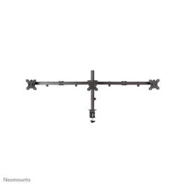 Neomounts Tilt/Turn/Rotate Triple Desk Mount (Clamp) For Three 10-27" Monitor Screens, Height Adjustable - Black Neomounts Tilt/Turn/Rotate Triple Desk Mount (Clamp) For Three 10-27" Monitor Screens, Height Adjustable - Black