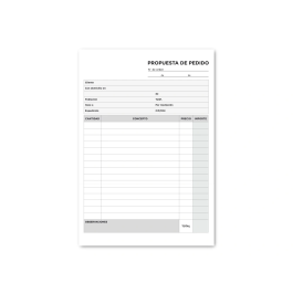 Liderpapel Talonario Pedidos Cuarto Original 122
