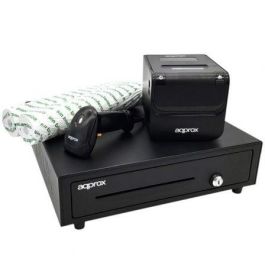 Approx appPOSPACK4180 Pack TPV con Cajón Portamonedas, Impresora Térmica 80mm, Lector de Códigos 1D y Rollos Térmicos sin Bisfenol Precio: 186.94999972. SKU: S7815527
