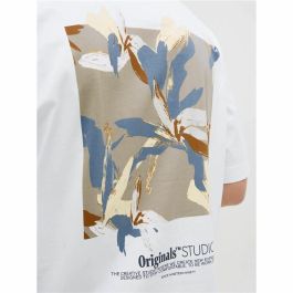 Camiseta de Manga Corta Hombre Jack & Jones Jorvarenna Painted Blanco