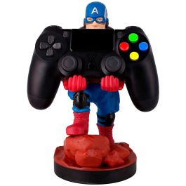 Cable Guy Soporte Capitán América Marvel 20cm para Mando de PS5, Xbox, iPhone y Móviles