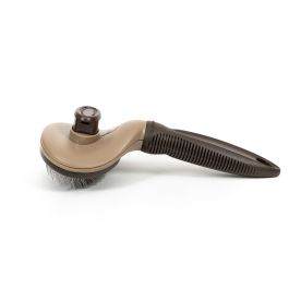 Gloria Carda Auto-Limpieza Pequeña para Perros con Mango Ergonómico y Botón de Autolimpieza