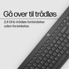 HP 230 Teclado Inalámbrico Negro ESP - Construido para la comodidad, hecho para el silencio, conexión inalámbrica de 2.4GHz