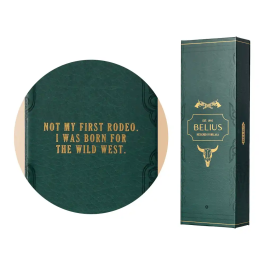 Belius Roller Wild West Verde Dorado Tinta Negra Caja de Diseño