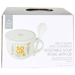 Taza Sopa 550 Ml Con T Y Cuchara Home Deco Factory