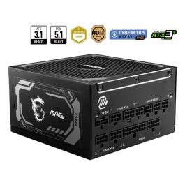 MSI MAG A1000GL PCIE5 Fuente Alimentación 1000W ATX 3.1 80 Plus Gold Modular Negro (306-7ZP9B12-CE0)