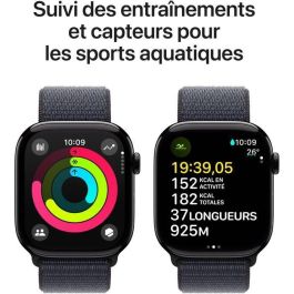 Apple Smartwatch Series 10 GPS 46mm con Caja de Aluminio Negro Azabache y Correa Deportiva Ink