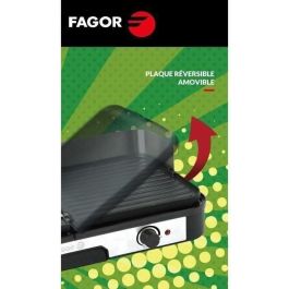 FAGOR - FG823 - Plancha Acero Inoxidable Extra Grande - 2200 W