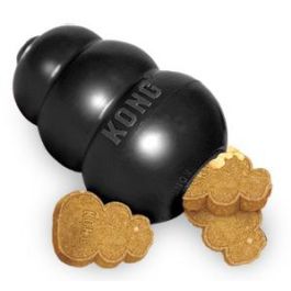 Kong Juguete para Perros Negro Extreme L Caucho Resistente Juguete para Masticadores Fuertes