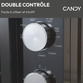 Candy CAN1696323236878 Microondas Moderna Grill 20L 700W con Grill 900W y 6 niveles de potencia