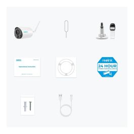 Reolink BWB2K07 Cámara de Seguridad IP Inalámbrica Exterior Interior 3MP Google Assistant Compatible