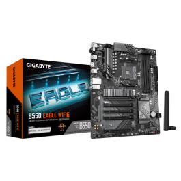 Gigabyte 9MB55EGW-00-G10 Placa base B550 EAGLE WIFI6, Socket AM4, Chipset AMD B550, DDR4 3200MHz, WiFi 6 (802.11ax), Bluetooth 5.3, PCIe 4.0/3.0 M.2, ATX Precio: 127.95000042. SKU: B17V2YEL69