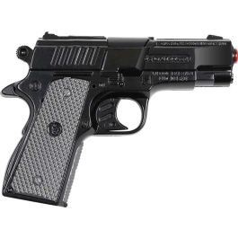 Pistola policía metal 8 tiros color negra Pistola policía metal 8 tiros color negra