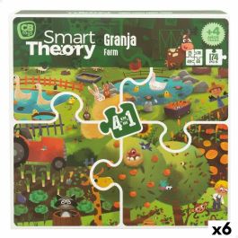 Puzzle Infantil Colorbaby 4 en 1 174 Piezas Granja 68 x 68 cm (6 Unidades) Precio: 58.49999947. SKU: B17BVANM3E