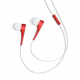 Energy Sistem Auriculares Intrauditivos Style 1+ con Micrófono, Cable Plano, Rojo