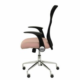 PIQUERAS Y CRESPO Silla Minaya respaldo malla negro asiento bali rosa palido PIQUERAS Y CRESPO Silla Minaya respaldo malla negro asiento bali rosa palido