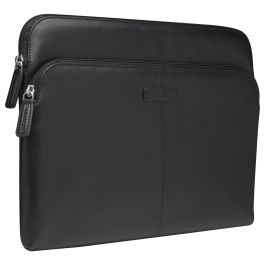 dbramante1928 SKAGEN PRO+ - Funda de cuero de grano entero para MacBook Pro 14", 35.6 cm (14"), Negro, Resistente a impactos, con bolsillo delantero
