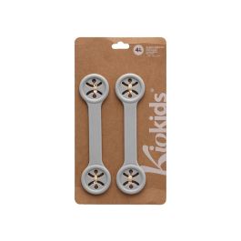 KioKids Sujeta Baberos para Servilletas Muselinas Gris 2 Unidades Plástico Bebés +4 Meses KioKids Sujeta Baberos para Servilletas Muselinas Gris 2 Unidades Plástico Bebés +4 Meses