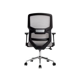 Silla Q-Connect Oficina Lucca Malla Base Metalica Alt Max 1090 Anc 700 Prof 650 Ruedas Premium Color Negro Gris