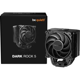 be quiet! DARK ROCK 5 Refrigerador Procesador CPU 12cm Negro 2100 RPM compatible con Intel LGA 1700, 1851 y AMD AM4, AM5. Potente 210W TDP.
