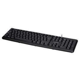 Teclado Q-Connect Con Cable 1,35 Mt Color Negro