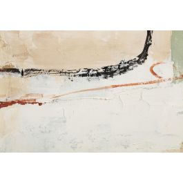 DKD Home Decor Cuadro Abstracto Amarillo Blanco 110 x 140 x 6 cm