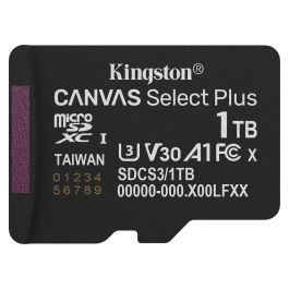Kingston SDCS3/1TB Tarjeta de Memoria microSDXC 1TB Clase 10 U3 V30 A1 Velocidad de Lectura 150MB/s