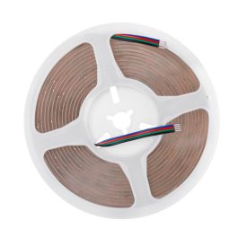 Tira LED COB RGB 24V DC 5m 16W/m 672Lm/m IP20 10mm Ancho Adhesiva 3M [SKY-FSLCOB-672L-10mm-RGB]