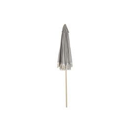 DKD Home Decor Parasol Cuadrado Inclinable para Terraza y Jardín de Algodón y Acero, 246x246 cm, Altura 240 cm, Colección Woodcol