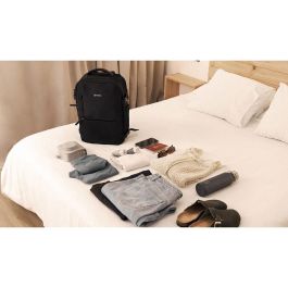 Numada Mochila Explorer Backpack B40, 20L, Negra, 40x25x20cm, Maleta Cabina Avión con Puerto USB y Compartimento Portátil