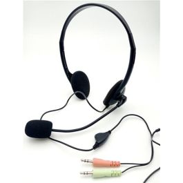 Elbe AU-660-MIC Auriculares Teletrabajo con Micrófono para Oficina y Hogar, Ligeros y Confortables, con Reducción de Ruido