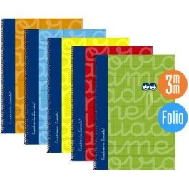 Lamela Cuaderno Espiral Folio 90 gr Cuadrovía 3 mm con Margen Cubierta Extradura Colores Surtidos (5 Unidades) (5 Unidades) Precio: 23.89000042. SKU: B19HF9GDHS