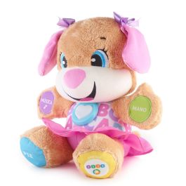 Fisher-Price Perrita Primeros Descubrimientos FPP55 Juguete Interactivo para Aprender Palabras Colores y Formas +6 Meses
