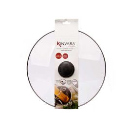 Tapa Cristal Filo Plata 28 Cm Kinvara (12 Unidades) Tapa Cristal Filo Plata 28 Cm Kinvara (12 Unidades)