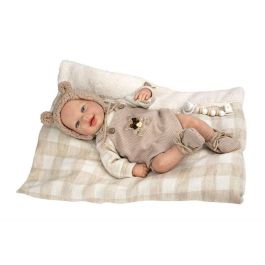 Muñecas Arias Muñeco Reborn Ruben c/cojin, Cuerpo Blando 45 cm