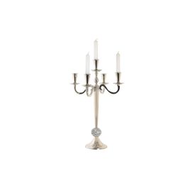 DKD Home Decor Candelabro Glam Plateado 30 x 47 x 30 cm Aluminio Acrilico