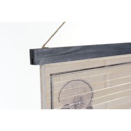 DKD Home Decor Lienzo Decorativo Cottage Beige 90x60 cm con Motivo de Pájaros, 2 cm de Fondo, Marco de Madera (Set de 4)