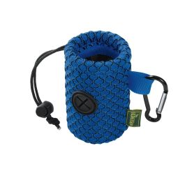 Hunter Dispensador de Bolsas para Excrementos Hilo Malla Azul Poliéster con Mosquetón Práctico