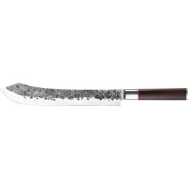 Forged FOR8720039623583 Cuchillo de Carnicero Forjado Acero Japonés 440C con Mango de Madera Dalbergia L 25,5 cm