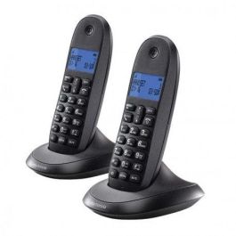 Motorola C1002 Teléfono DECT Gris, 50 entradas en lista de direcciones, pantalla LCD, 2 teléfonos incluidos Motorola C1002 Teléfono DECT Gris, 50 entradas en lista de direcciones, pantalla LCD, 2 teléfonos incluidos