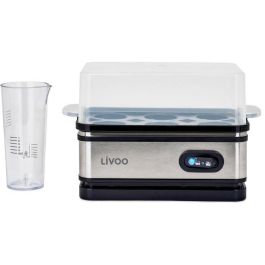Cocedor de huevos - LIVOO - DOC290 - 400W - 6 huevos - Acero inoxidable - Mantiene caliente - Huevera, tapa y vaso medidor Precio: 40.88999948. SKU: B1HE3AAQYV